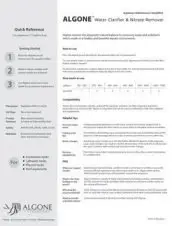 Algone instructions for large aquariums