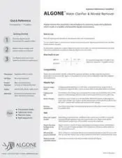 Algone instructions for small to medium sized aquariums